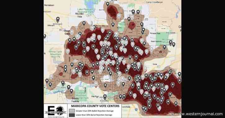 Lake Campaign Produces Map Illustrating How Voting Machines Malfunctioned Primarily in GOP Areas