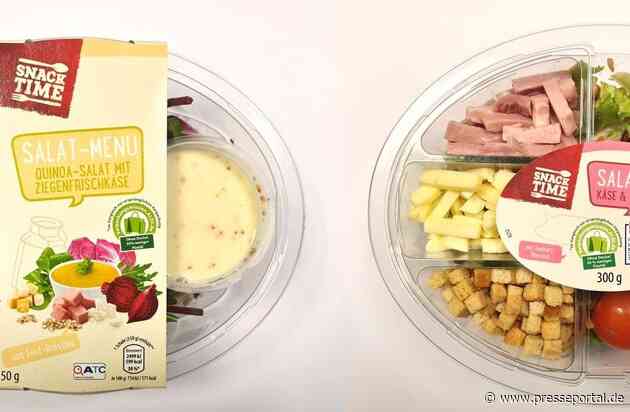 Die GARTENFRISCH Jung GmbH informiert: Warenrückruf der Artikel"Snack Time Salatcup Käse & Schinken 300g" und "Snack Time Salat-Menü Quinoa-Salat mit Ziegenfrischkäse 350g"