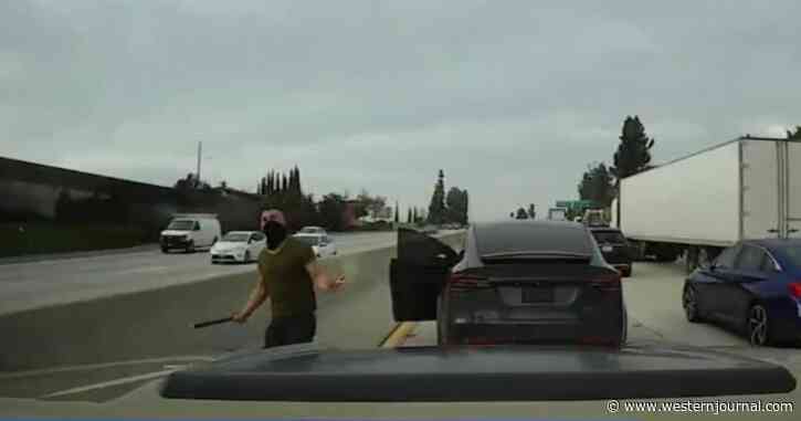 Tesla Driver's 'Reign of Terror' Comes to an End After He Was Seen Smashing Passing Cars with Metal Pipe: DA