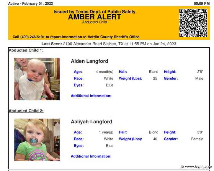 Officials searching for 2 missing babies, 2 suspects from Hardin Co.