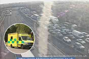 Hertfordshire M25 shut near M1 junction over concern for man