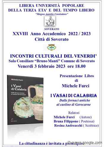 Soverato – Venerdì 3 Febbraio la presentazione del libro “I Vasai di ... - Soverato Web