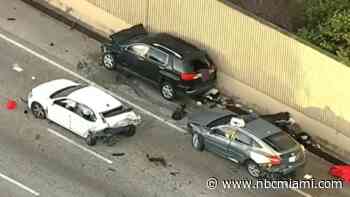 1 Dead, 2 Hospitalized After Multi-Vehicle Crash on Palmetto Expressway