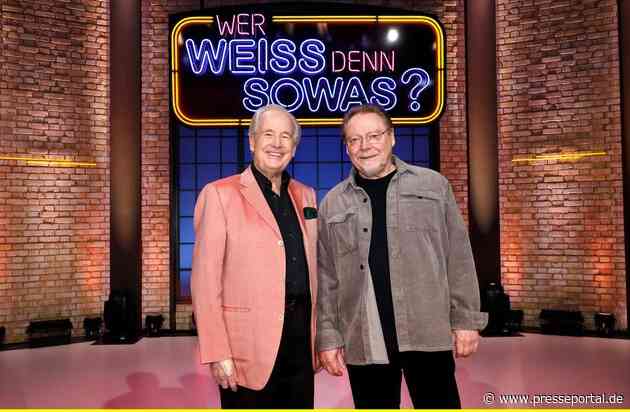 Das Showlegenden-Duell: Max Schautzer und Jürgen von der Lippe bei "Wer weiß denn sowas?" - Das Wissensquiz vom 6. bis 10. Februar 2023, um 18:00 Uhr im Ersten