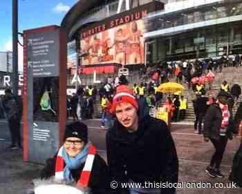 Arsenal FC fan meets ambulance crew who saved her life
