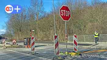 Hochbrücke Holtenau in Kiel: Wachleute werden durch  Schranken ersetzt