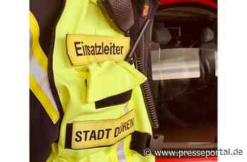 FW Düren: Starke Rauchentwicklung durch Garagenbrand