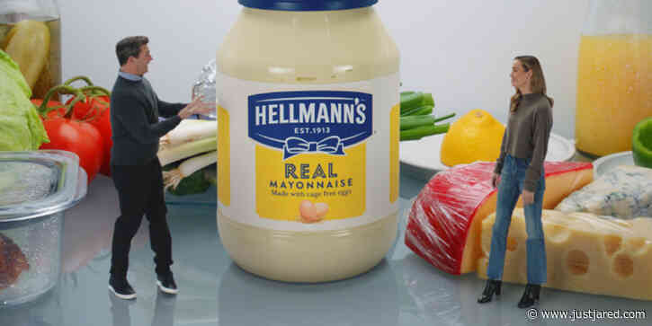 Jon Hamm & Brie Larson Are Stuck in a Fridge With Mayonnaise in Hellmann's Super Bowl Ad 2023