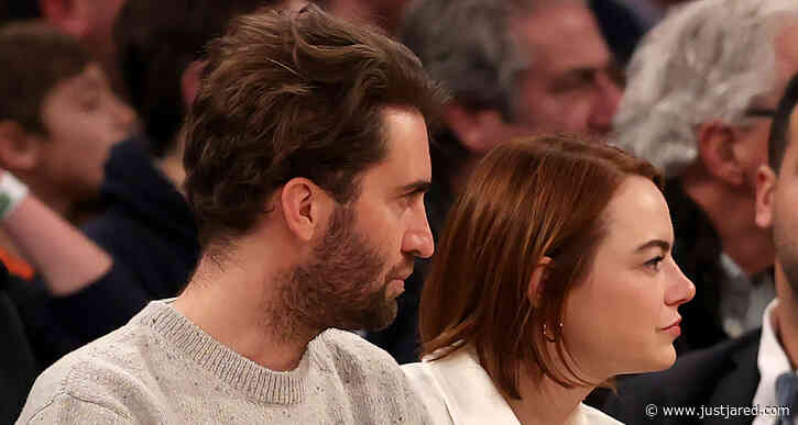 Emma Stone & Dave McCary Make Rare Appearance Together at Knicks Game in NYC