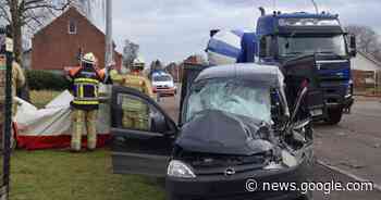 Bestuurster zwaargewond na aanrijding door vrachtwagen - Het Laatste Nieuws