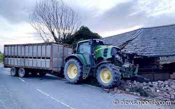 Welshpool Powys man drink drove stolen tractor into wall - Powys County Times