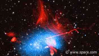 Chaotic 'knot' of merging galaxy clusters captured in multiple wavelengths