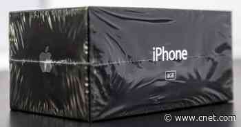 Unopened 1st Generation iPhone Hits the Auction Block     - CNET