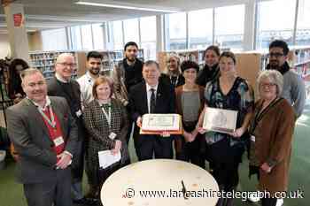 Lancs libraries proud to receive Library of Sanctuary award in Nelson