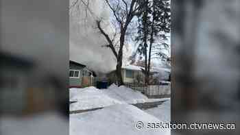 Residents evacuated as Saskatoon fire crews battle blaze on westside
