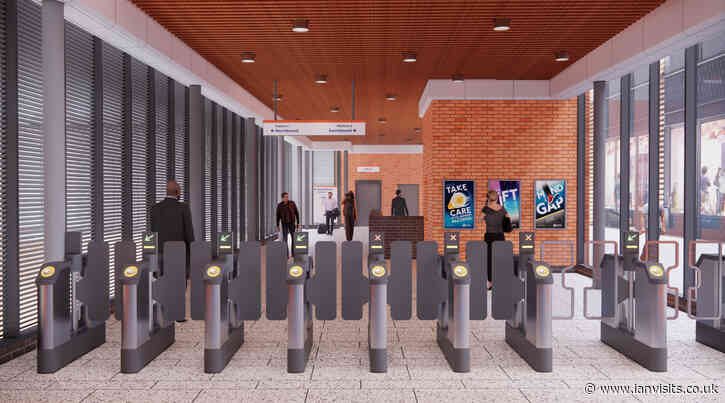 Surrey Quays station on the London Overground getting step-free access