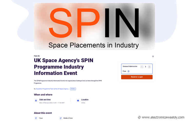 UK space agencies launch SPIN placement award scheme for interns