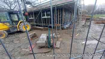 New Muslim prayer shelter takes shape at Blackburn cemetery