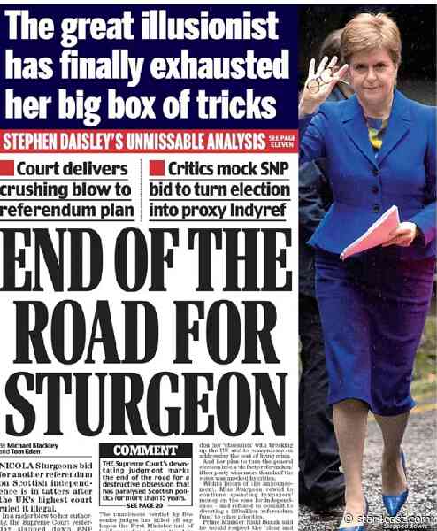 Nicola Sturgeon – tripping over her genders