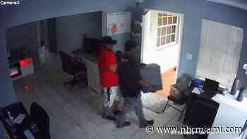 Brazen Burglars Caught on Camera Stealing Safe From Miami Home