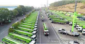 Zoomlion livre diverses séries de produits d'une valeur totale de plus d'un milliard de yuans (148 millions de dollars) à ses clients internationaux