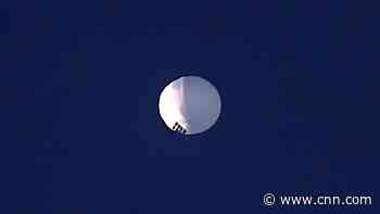 Officials have said that the balloon's path carries it over a 'number of sensitive sites' in the US