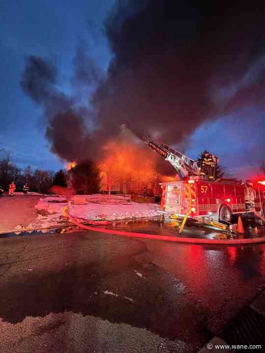 A house destroyed following southwest Fort Wayne fire, no injuries