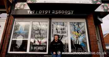 See North Shield's florist's brilliant Wembley window display that's delighted Newcastle United fans