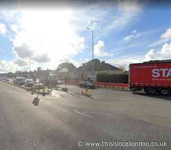 Two people in hospital following three car crash in Havering