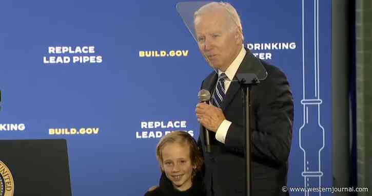 Cameras Catch Biden Beelining Toward Young Girl for Creepy Moment Before Speech
