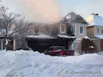 Residents flee Stittsville blaze barefoot, one of four fires in freezing conditions