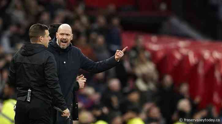 Man United beats Palace 2-1, Casemiro suspended after red