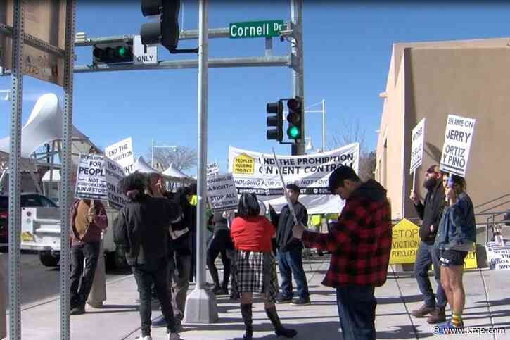 Group protests tabling of New Mexico bill involving rent control