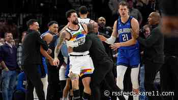 Magic beat Wolves after fight, 5 players ejected