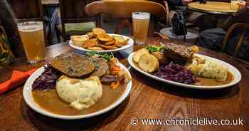 We tried a vegan Sunday lunch at the Ship Inn in Ouseburn and the portions were titanic