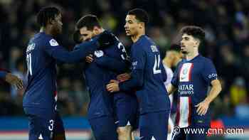 Lionel Messi scores to secure victory for Paris Saint Germain