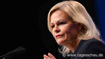 Faeser: Flüchtlingsgipfel noch im Februar