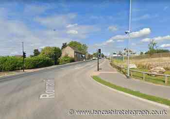 Traffic lights out at junction of Roman Road and Issa Way