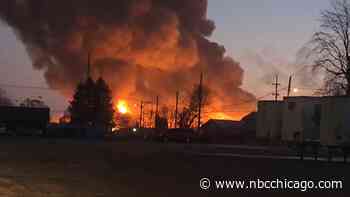 Large Fire Reported in Chicago Heights; Giant Plume of Smoke Visible for Miles