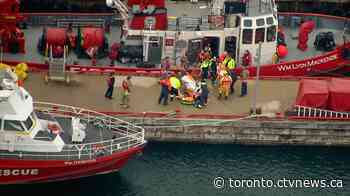 Three people rescued after falling through ice near Toronto Islands