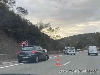 Un accident sur la pénétrante Cannes-Grasse fait deux blessés légers