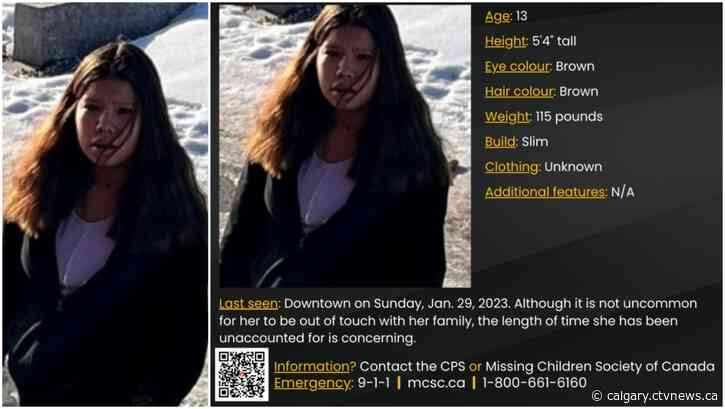 Calgary police seek teen missing since end of January