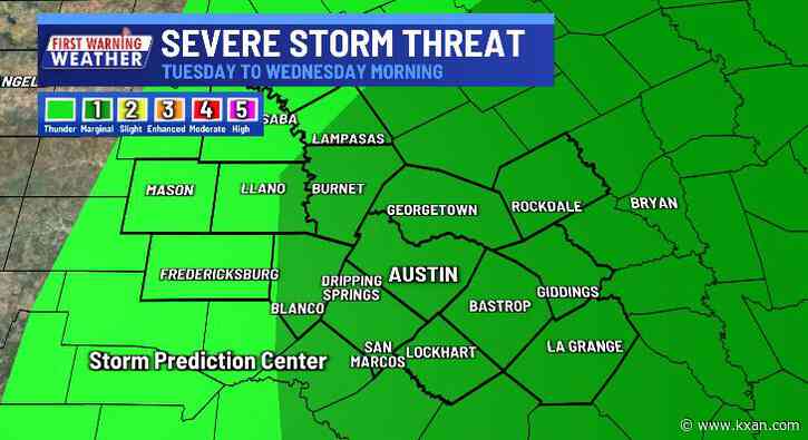 Rain returns tomorrow with a chance of severe storms/flash flooding