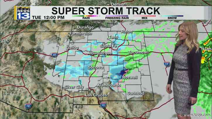 Colder temperatures, snow, rain move into New Mexico by Tuesday