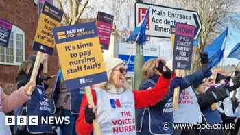 Nurses and ambulance staff striking across region