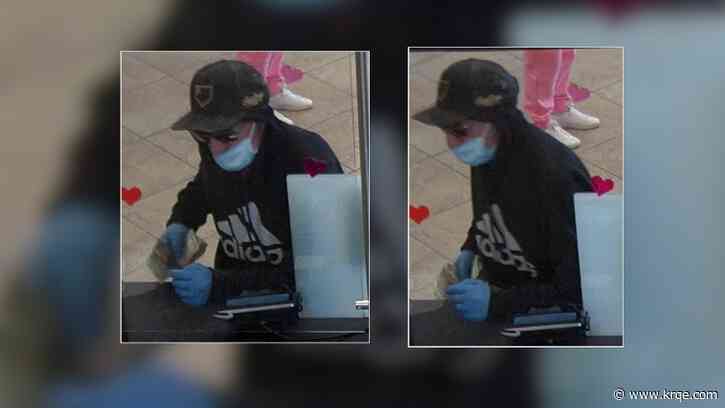 'Swindling' in a sports sweatshirt, man wanted in Albuquerque bank robbery