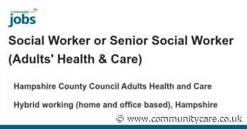 Adults’ Social Worker or Senior Social Worker