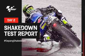 Yamaha in testa, la pioggia condiziona il programma di test