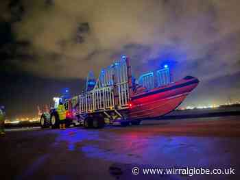 Wirral lifeboats embark on late night search after flare