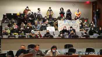 Protesters take over Hamilton committee meeting, demanding councillors reject police budget